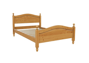 Denver High End Pine Bed in Antique Lacquer Finish
