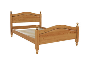 Denver High End Pine Bed in Antique Wax Finish