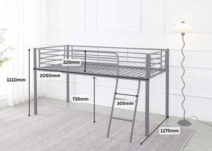 Harpley Metal Mid Sleeper Dimensions