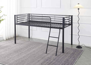 Harpley Metal Mid Sleeper in Black, with Reinforced Mesh Base