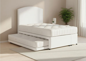 Heavy Duty Guest Bed in White Finish