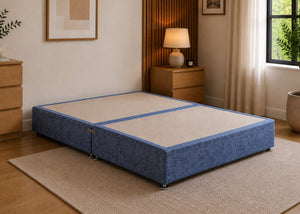 Nautilus upholstered heavy-duty divan base with a non-slip top, designed for durability.