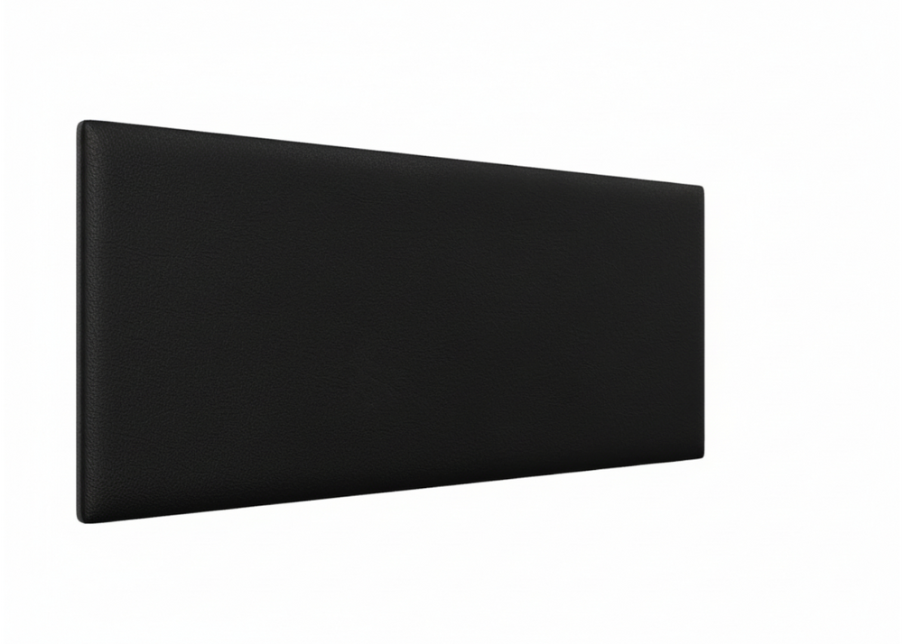 Hermia Headboard - Single - Faux Leather Black - New (Clearance)