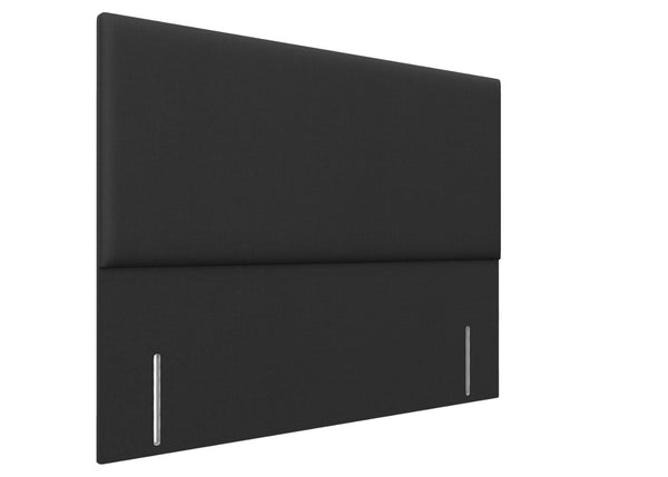 Hermia Floor Standing Headboard, Finished in Faux Linen Charcoal