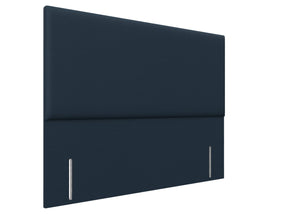 Hermia Floor Standing Headboard, Finished in Faux Linen Navy