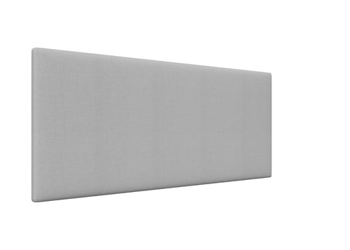 Hermia Strutted Headboard Finished in Faux Linen Light Grey