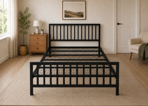 Holkham Black Metal Bed with Extra Strong Reinforced Mesh Base