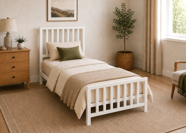 Holkham Black Metal Bed with Extra Strong Reinforced Mesh Base, Single Size