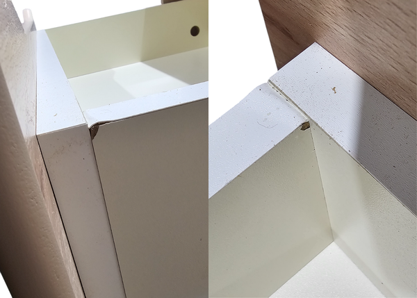 Examples of Internal Drawer Imperfections to Unit