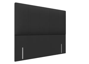 Iris Floor Standing Headboard, Finished in Faux Linen Charcoal