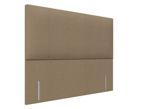 Iris Floor Standing Headboard, Finished in Faux Linen Sand