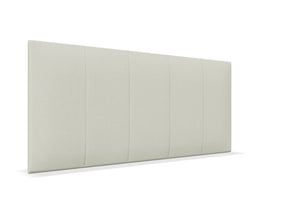 Iris Strutted Headboard Finished in Faux Linen Polar