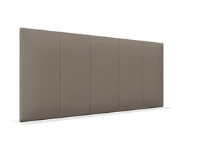 Iris Strutted Headboard Finished in Faux Linen Slate Grey