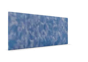 Iris Strutted Headboard Finished in Nautilus Water-Resistant Fabric