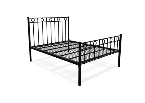 Ivy High End Bed in Black, with Reinforced Mesh Base