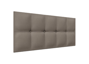 Ivy Strutted Headboard Finished in Faux Linen Slate Grey