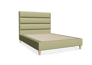 Altea Fabric Bed Finished in Flat Weave Green