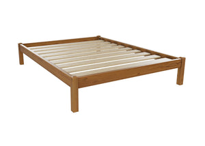 Lille Pine Bed Finished in Oak Stain