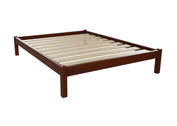 Lille Pine Bed, Finished in Stained Chocolate Brown