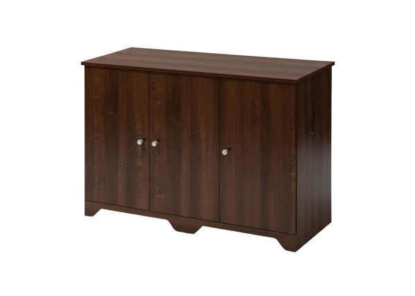 Livorno 3 Door Sideboard in Dark Walnut Finish