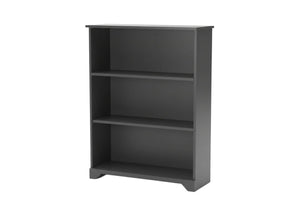 Livorno Low Bookcase in Graphite Grey Finish