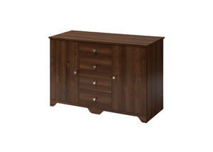 Livorno 2 Door 4 Drawer Sideboard in Dark Walnut Finish