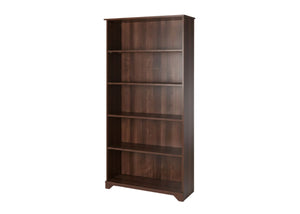 Livorno Tall Bookcase in Dark Walnut Finish