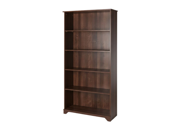 Livorno Tall Bookcase in Dark Walnut Finish