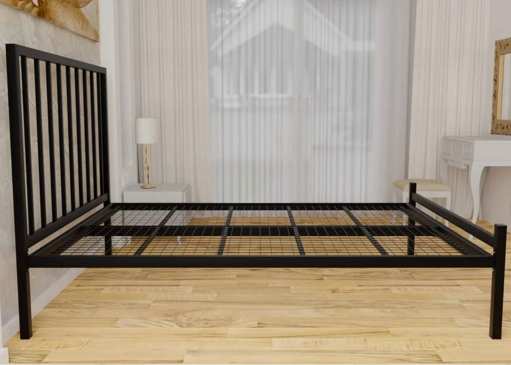 Mandy Low End Metal Bed Frame Finished in Painted Black