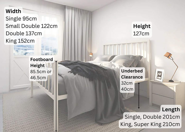 Mandy Metal Bed Dimensions