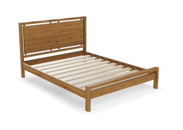 Messina Pine Bed Low End in Oak Stain