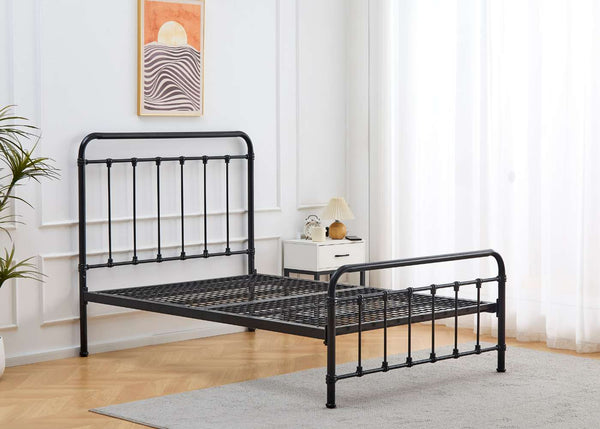 Melton Metal Bed in Black