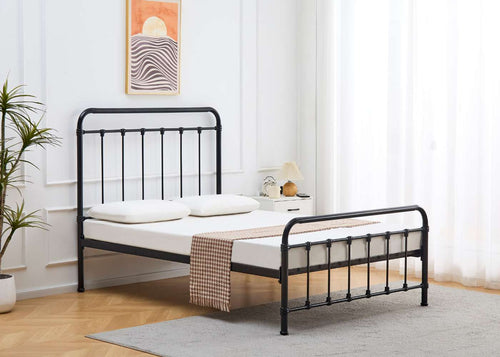 Melton Metal Bed Frame with Mattress