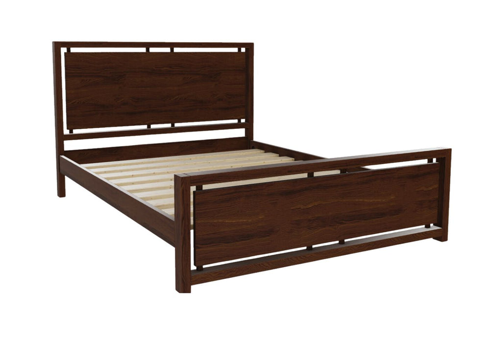 Messina Bed High End Finished in Chocolate Brown Stain