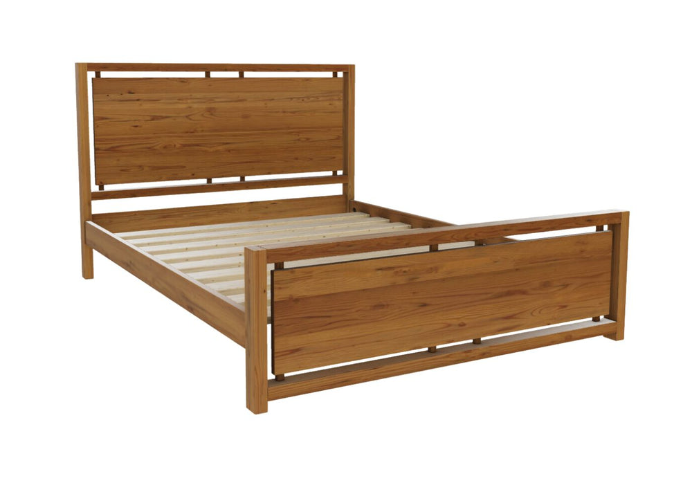 Messina Bed High End Finished in Chocolate Brown Stain