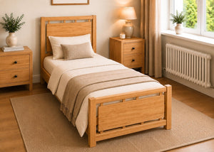 Messina Single Wooden Bed Finished in Antique