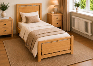Messina Single Wooden Bed Finished in Antique