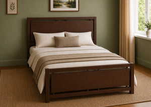 Messina Solid Oak Bed in Chocolate Finish