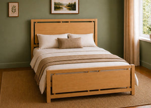 Messina Solid Oak Bed in Oak Finish