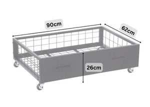 Metal Underbed Storage Drawer Dimensions