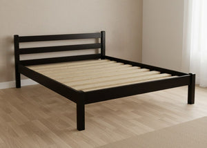 Namsos Pine Bed in Black Ash Finish