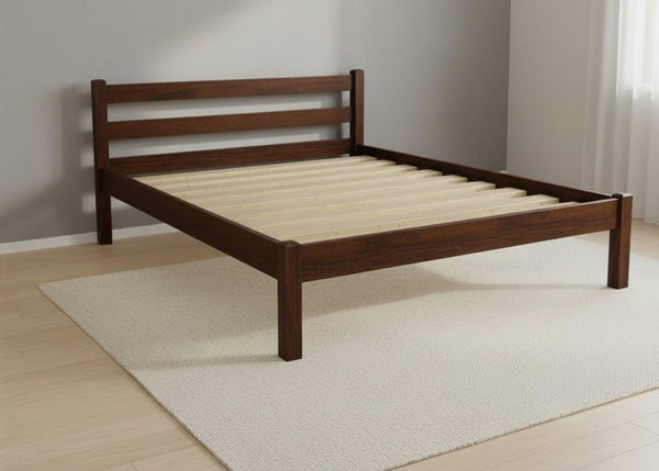 Namsos Pine Bed in Chocolate Finish