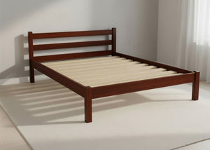 Namsos Pine Bed in Mahogany Finish