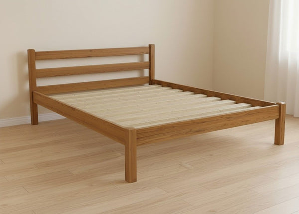 Namsos Pine Bed in Oak Finish