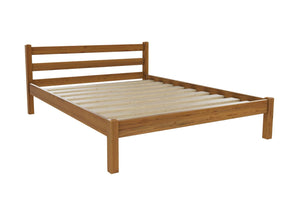 Namsos Pine Bed with a Stained Oak Finish