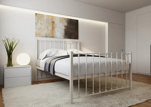 Nancy Bed High Foot End Finished in Ivory