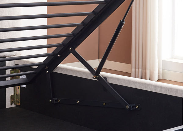 Heavy Duty Cream Ottoman Bed Lifting Mechanism