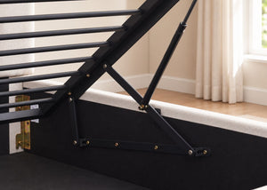 Heavy Duty Cream Ottoman Bed Lifting Mechanism