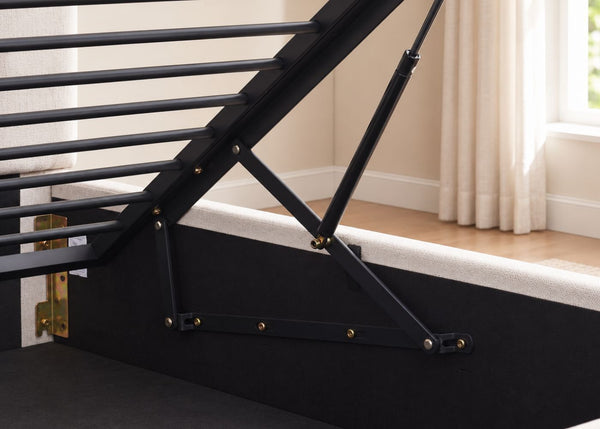 Heavy Duty Cream Ottoman Bed Lifting Mechanism