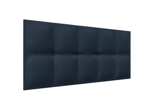 Ivy Strutted Headboard Finished in Faux Linen Navy